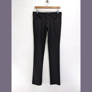 Angela Mele Milano Size 4 Womens Low Waist Slim Dress Pants In Black